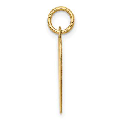 14k Yellow Gold 14k Plain .027 Gauge Heart Engravable Disc Charm