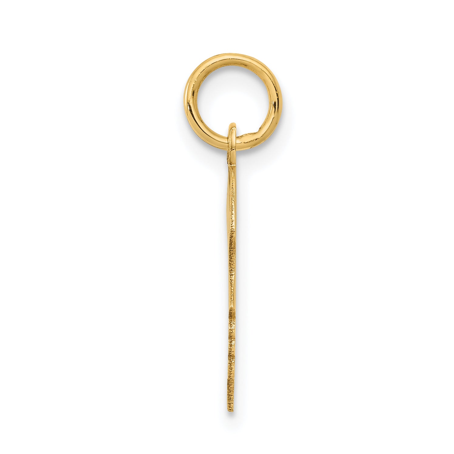 14k Yellow Gold 14k .013 Depth Engravable Girl Head Charm