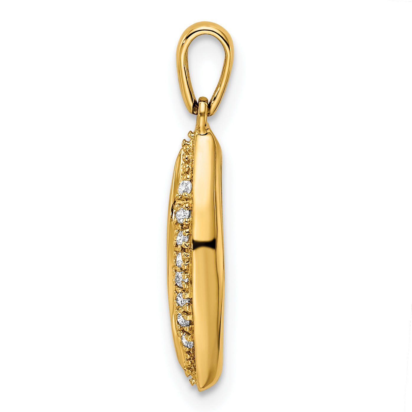 14k Yellow Gold 14K Family Jewelry Diamond Semi-Set Pendant
