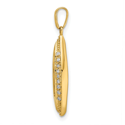 14k Yellow Gold 14K Family Jewelry Diamond Semi-Set Pendant