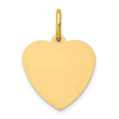 Gold Plated Sterling Silver/Gold Small Heart Disc Name Charm
