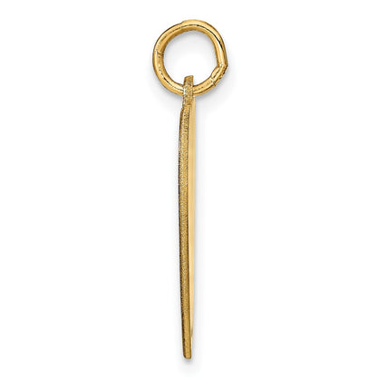 Gold Plated Sterling Silver/Gold Heart Disc Name Charm