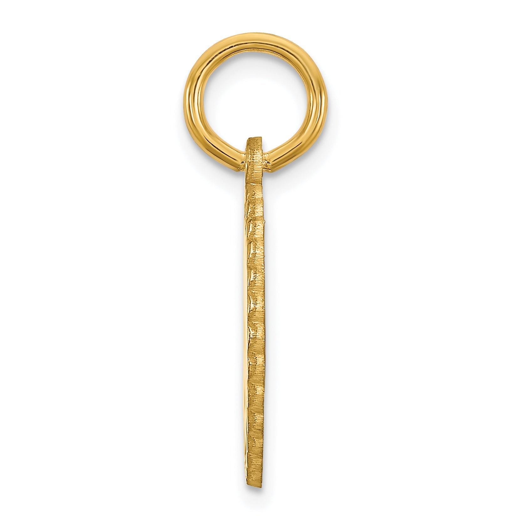 Gold Plated Sterling Silver/Gold Scalloped Disc With Name Charm