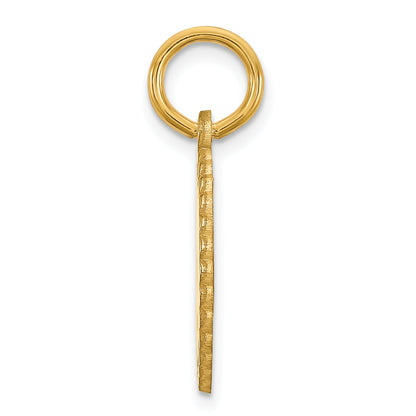 Gold Plated Sterling Silver/Gold Scalloped Disc With Name Charm