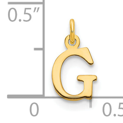 14K Yellow Gold 14Ky Cutout Letter G Initial Pendant