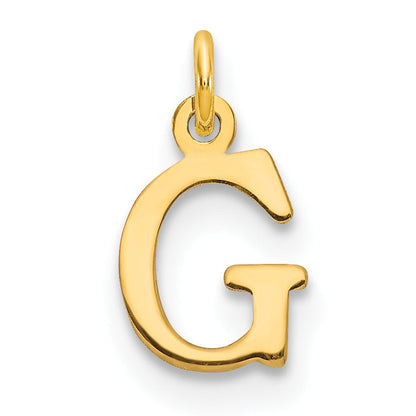 14K Yellow Gold 14Ky Cutout Letter G Initial Pendant
