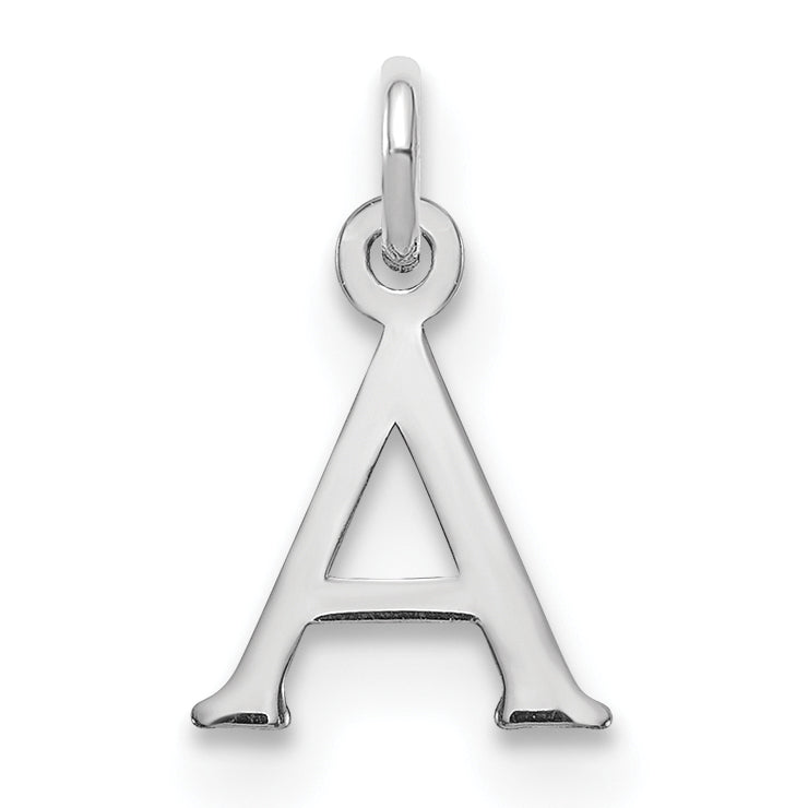 14k White Gold 14kw Cutout Letter A Initial Pendant