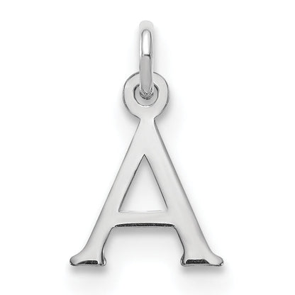 10K White Gold 10Kw Cutout Letter A Initial Charm