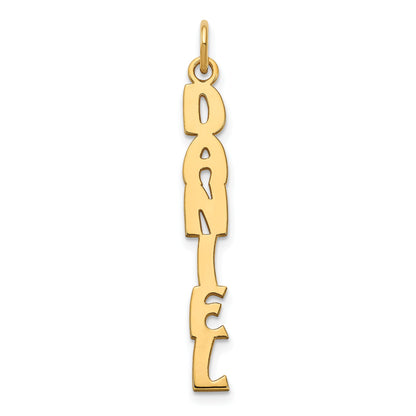 14K Yellow Gold Hobo Extra Font Name Plate Charm