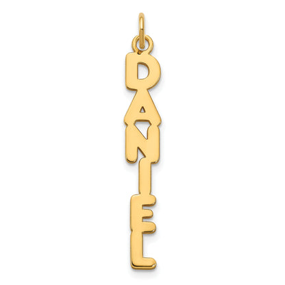 14K Yellow Gold Kimberly Font Name Plate Charm