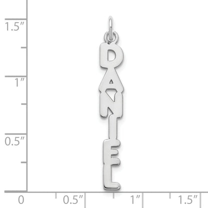 Sterling Silver Silver/Rhodium Plated Kimberly Font Name Plate Charm