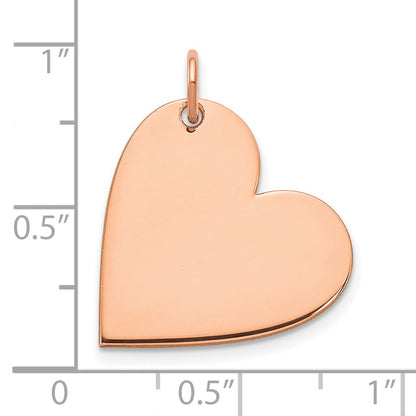 14k Rose Gold 14k Rose Gold Blank Heart Charm