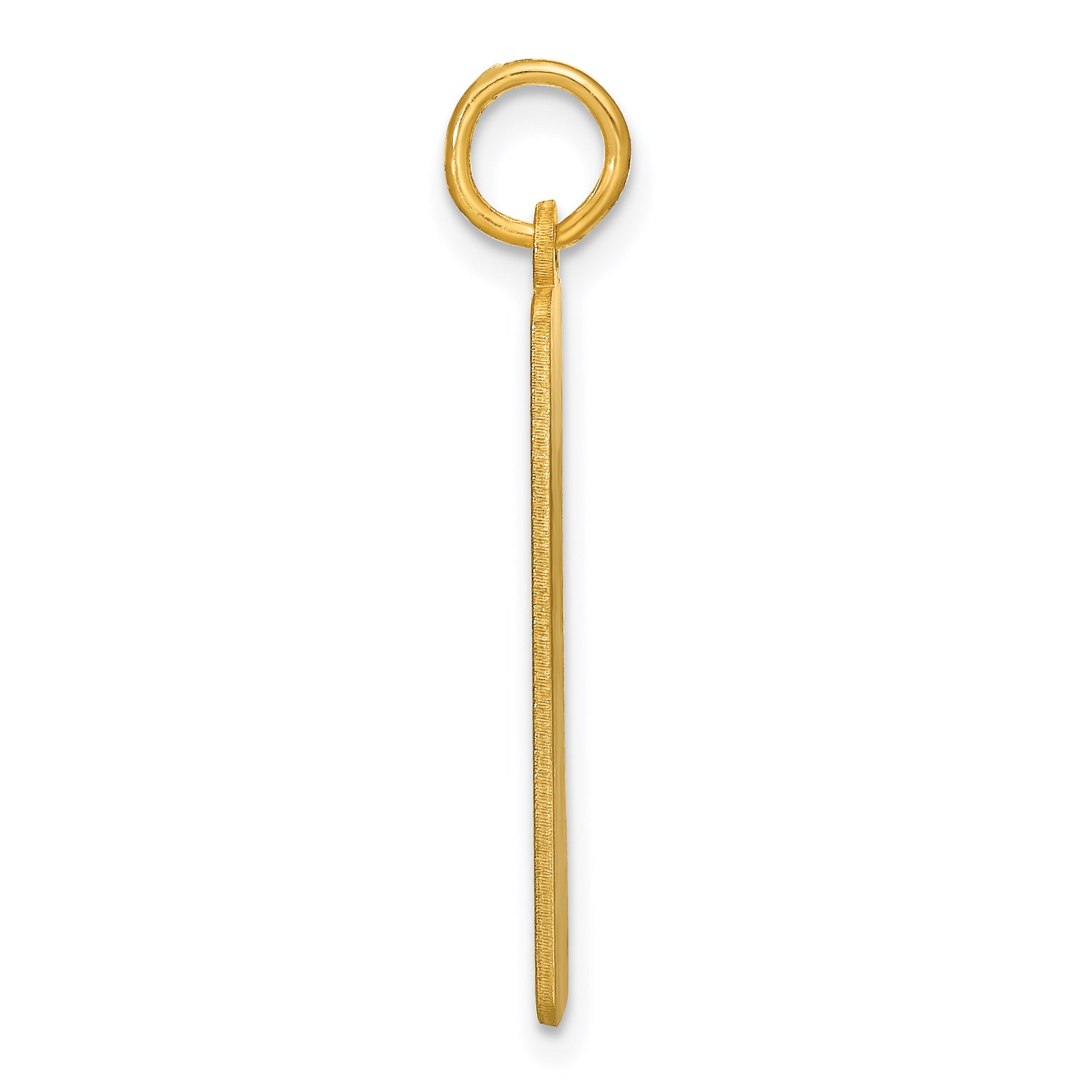 Gold Plated Sterling Silver/Gold Arial Black New Font Bar Charm