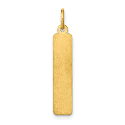 Gold Plated Sterling Silver/Gold Arial Black New Font Bar Charm