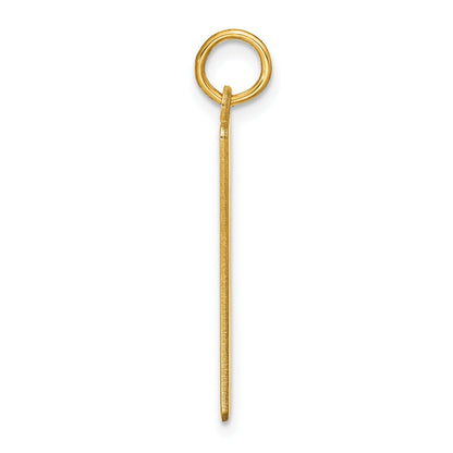 14k Yellow Gold 14k Yellow Gold Medium Blank Bar Charm