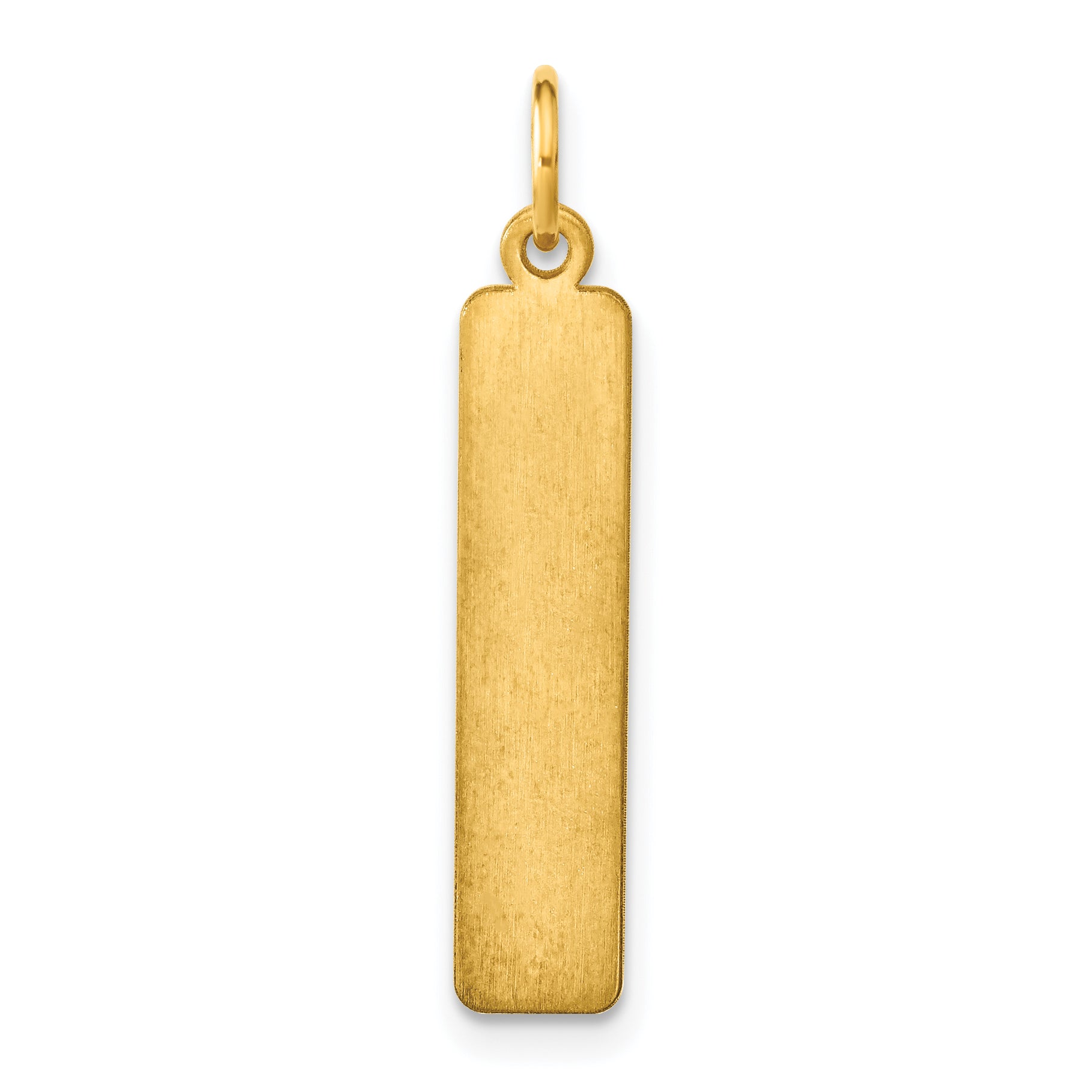 14k Yellow Gold 14k Yellow Gold Medium Blank Bar Charm
