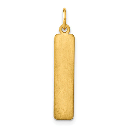 14k Yellow Gold 14k Yellow Gold Medium Blank Bar Charm