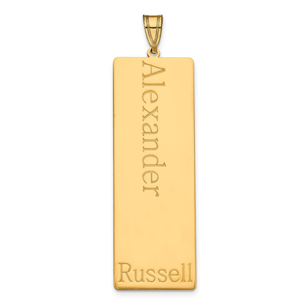 Gold Plated Sterling Silver/Gold 1 Name Family Pendant