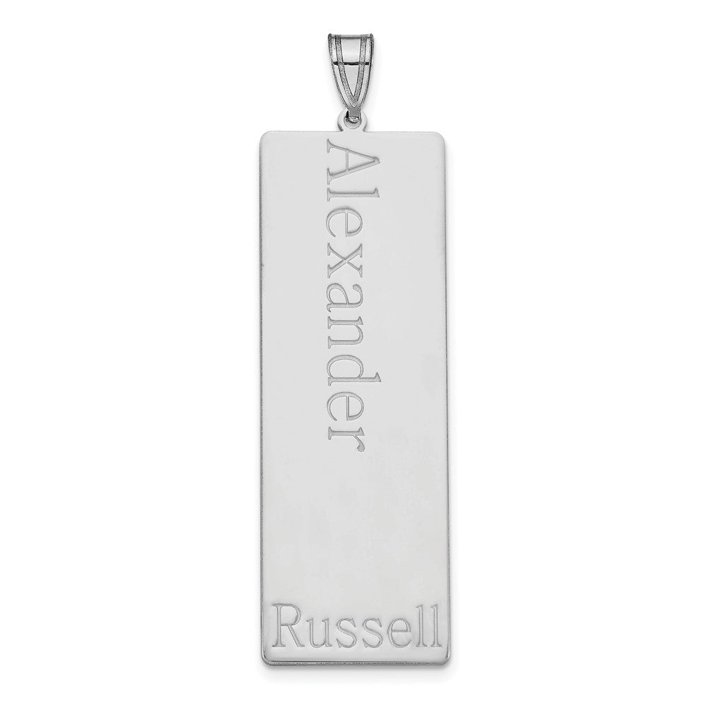 Sterling Silver Silver/Rhodium Plated 1 Name Family Pendant