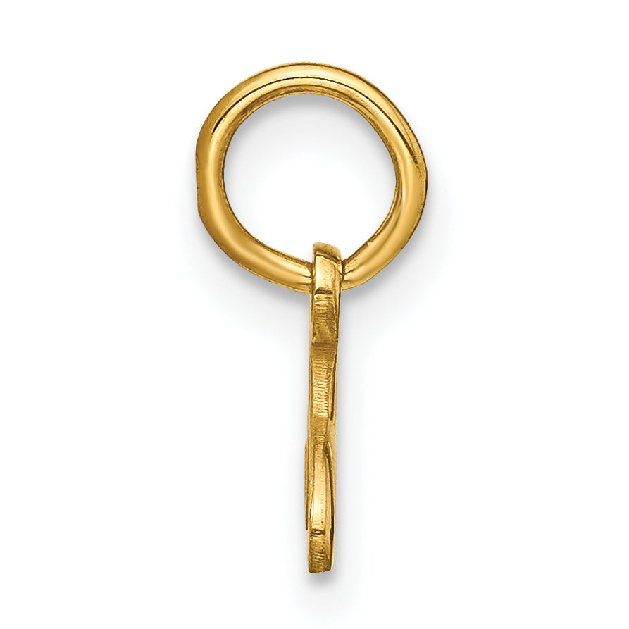 14k Yellow Gold 14KY Upper case Letter A Initial Charm