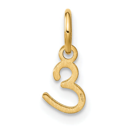 14k Yellow Gold 14KY Upper case Letter E Initial Charm