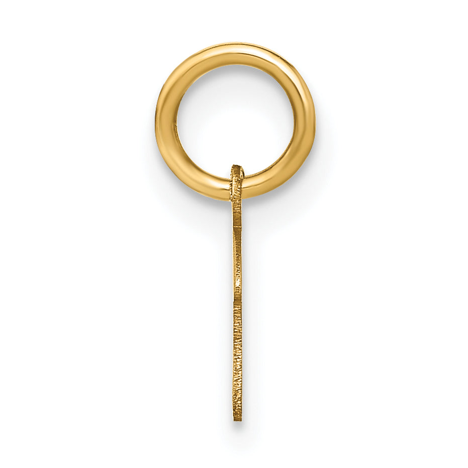 14k Yellow Gold 14KY Upper case Letter F Initial Charm