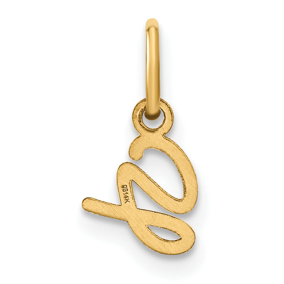 14k Yellow Gold 14KY Upper case Letter G Initial Charm