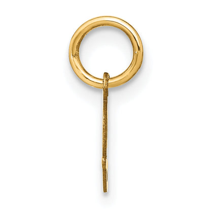 14k Yellow Gold 14KY Upper case Letter J Initial Charm