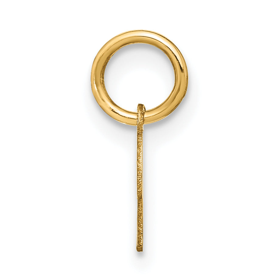 14k Yellow Gold 14KY Upper case Letter K Initial Charm