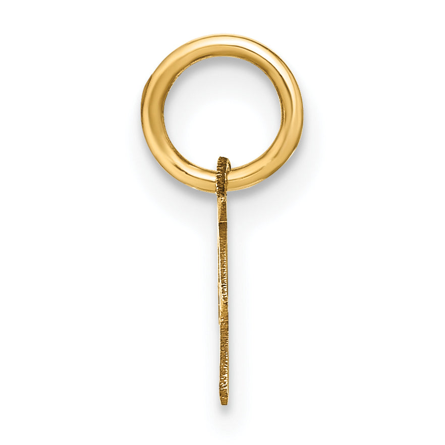 14k Yellow Gold 14KY Upper case Letter P Initial Charm