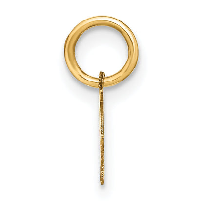 14k Yellow Gold 14KY Upper case Letter P Initial Charm