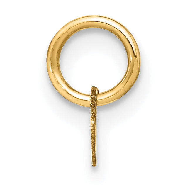 14k Yellow Gold 14ky Lower case Letter M Initial Charm