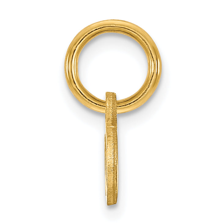 14k Yellow Gold 14KY Lower case Letter A Initial Charm