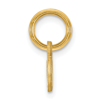 14k Yellow Gold 14KY Lower case Letter A Initial Charm