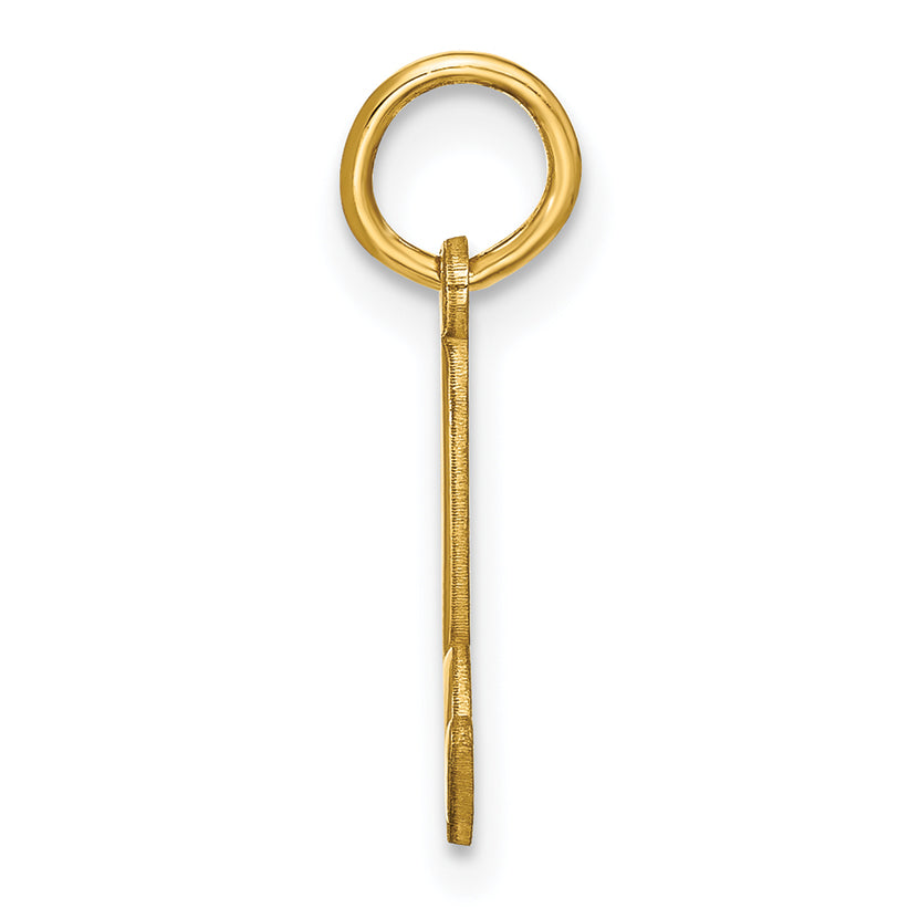 14k Yellow Gold 14KY Lower case Letter B Initial Charm