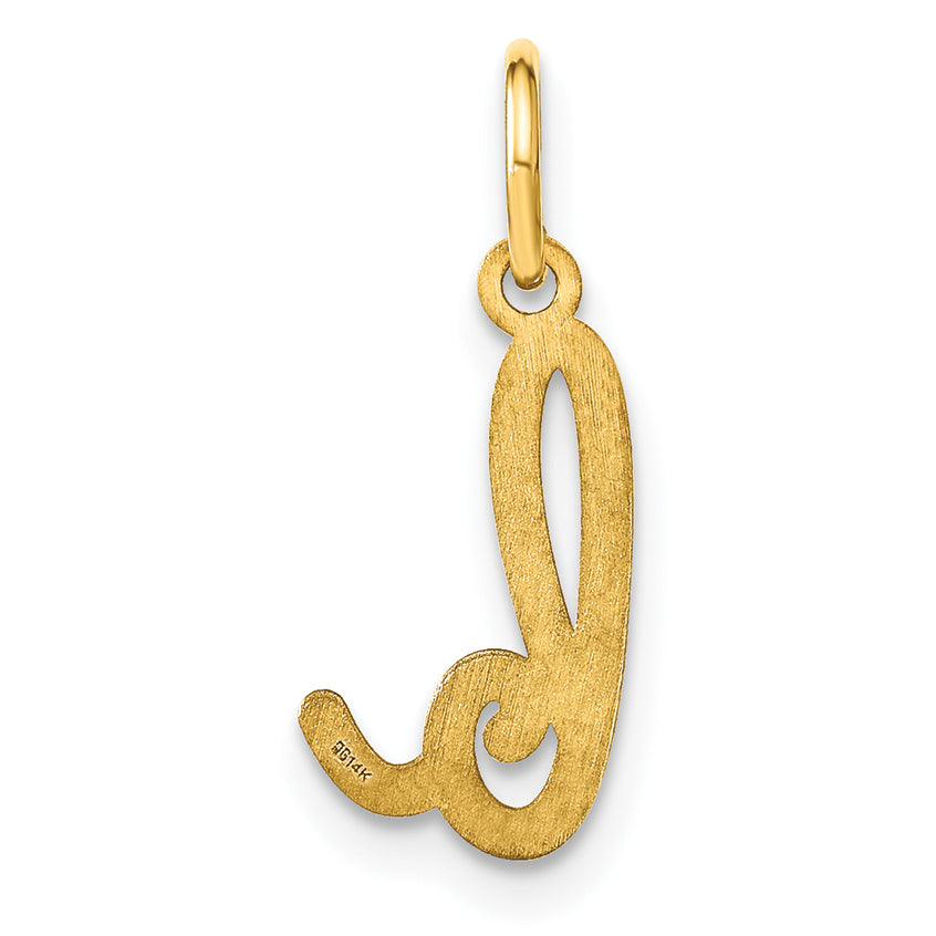 14k Yellow Gold 14KY Lower case Letter B Initial Charm