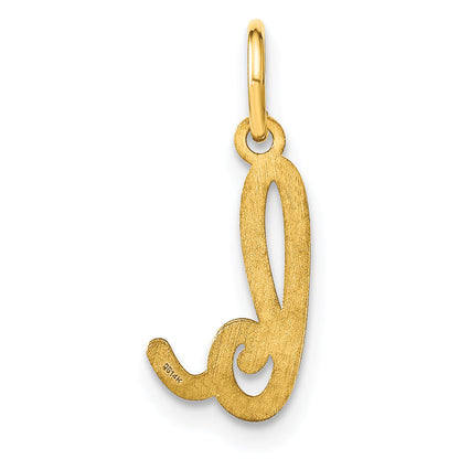 14k Yellow Gold 14KY Lower case Letter B Initial Charm