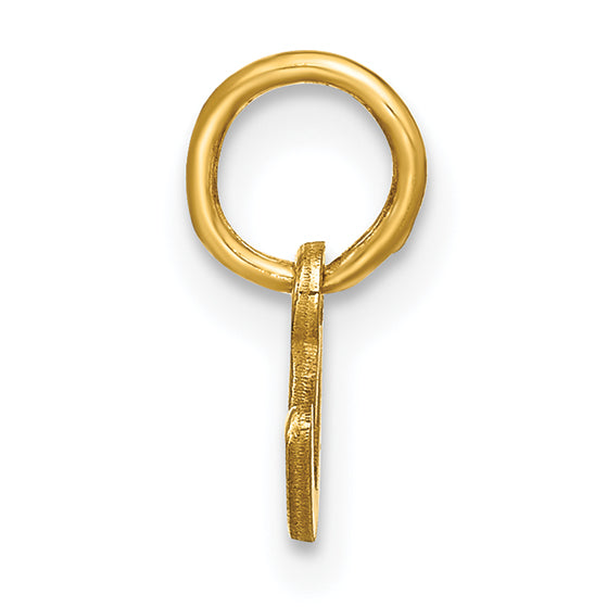 14k Yellow Gold 14KY Lower case Letter C Initial Charm