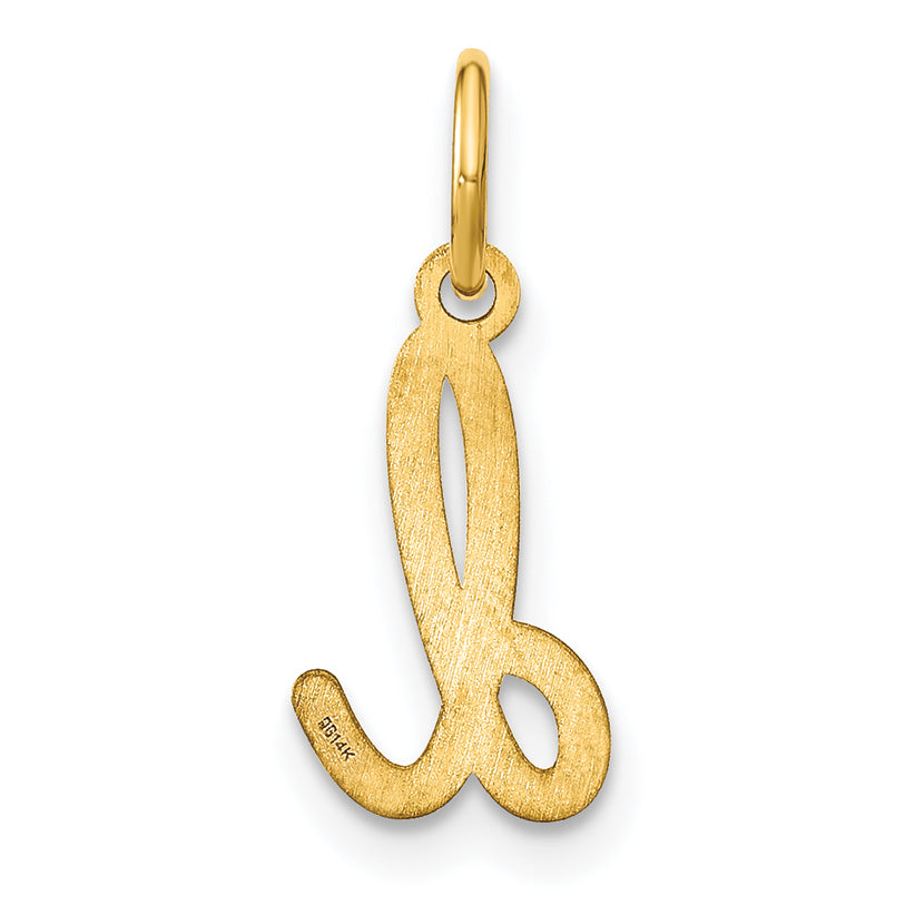 14k Yellow Gold 14KY Lower case Letter D Initial Charm