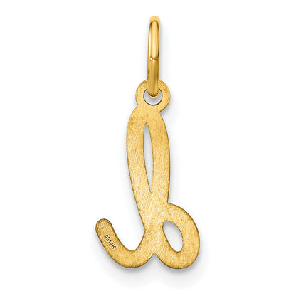 14k Yellow Gold 14KY Lower case Letter D Initial Charm