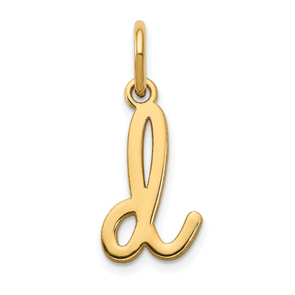 14k Yellow Gold 14KY Lower case Letter D Initial Charm