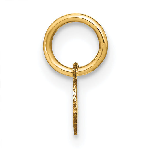 14k Yellow Gold 14KY Lower case Letter E Initial Charm