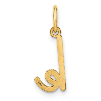 14k Yellow Gold 14KY Lower case Letter K Initial Charm