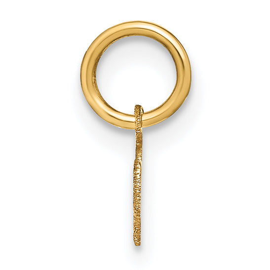 14k Yellow Gold 14KY Lower case Letter M Initial Charm