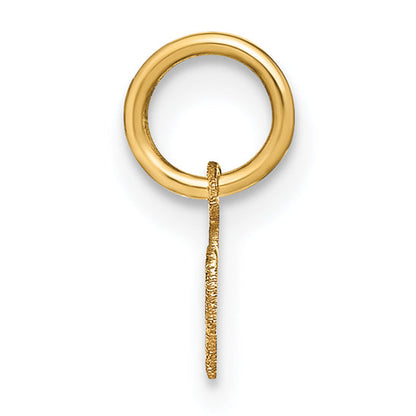 14k Yellow Gold 14KY Lower case Letter M Initial Charm