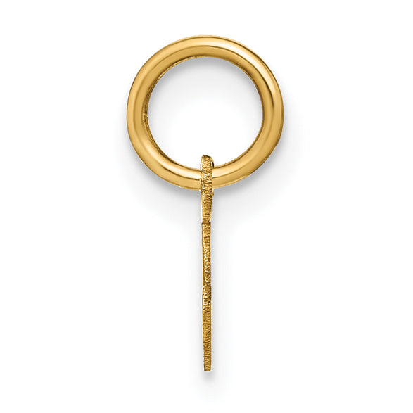 14k Yellow Gold 14KY Lower case Letter S Initial Charm