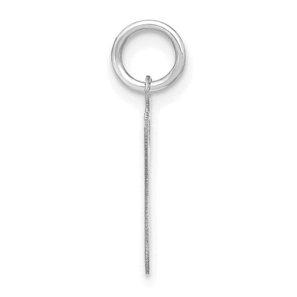 14k White Gold 14KW Lower case Letter G Initial Charm