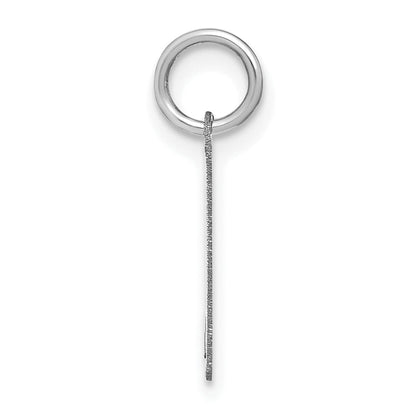 14k White Gold 14KW Lower case Letter K Initial Charm