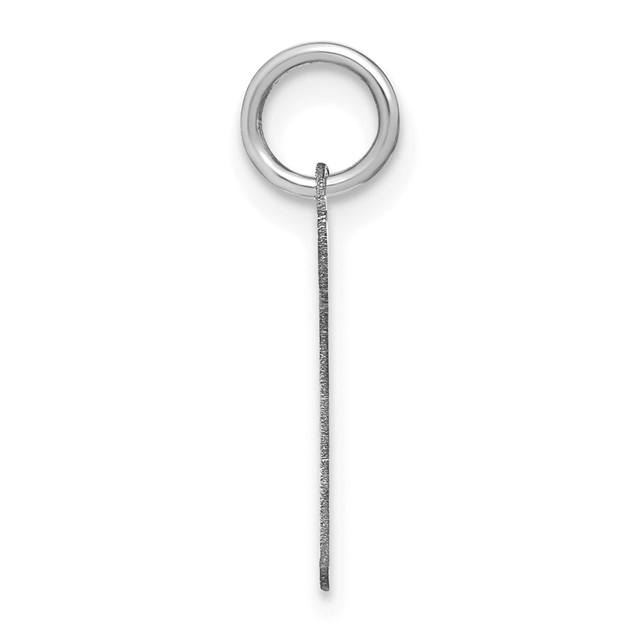 14k White Gold 14KW Lower case Letter P Initial Charm