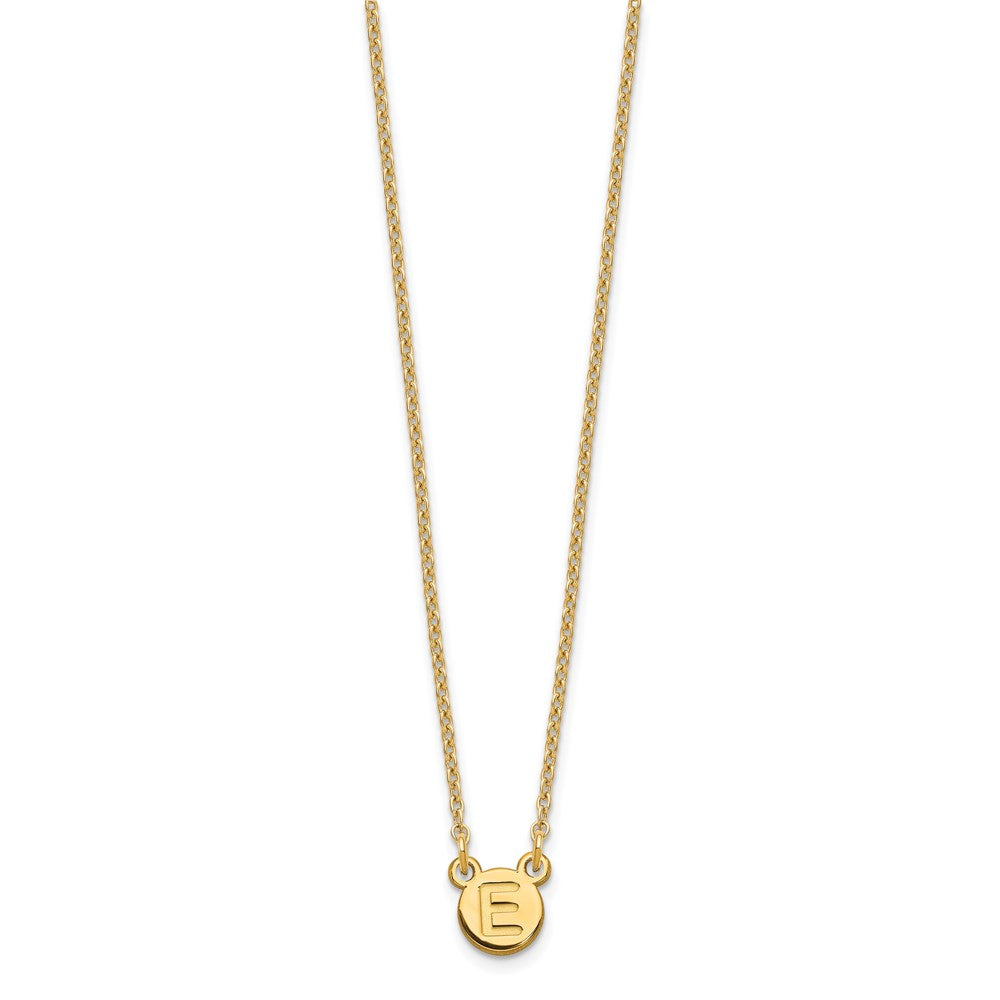Gold Plated Sterling Silver/Gold 1 Letter Bubble Necklace